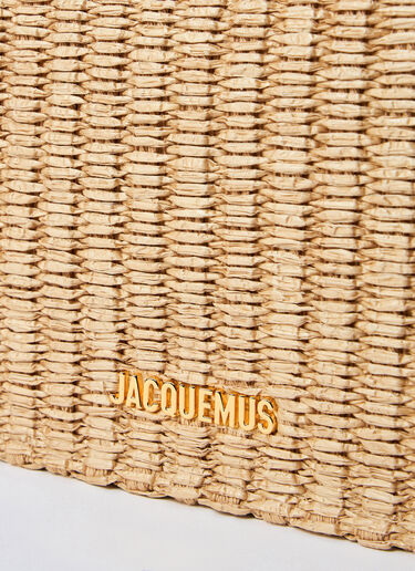 Jacquemus La Pochette Rond Carré Clutch Beige jac0260027