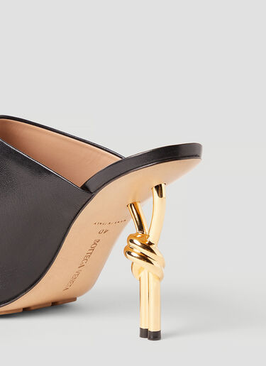 Bottega Veneta Knot High Heel Mules Black bov0252052