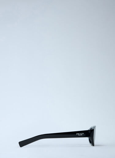 Prada Rectangular Acetate Sunglasses Black lpr0362001