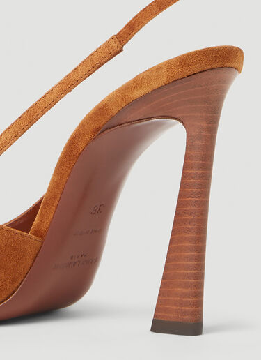 Saint Laurent Blade High Heel Shoes Tan sla0251175