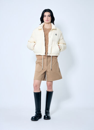 Moncler Selle 2-In-1 Short Down Jacket Beige mon0259003