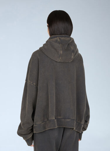 Entire Studios Washed Heavy Hooded Sweatshirt Black ent0353003