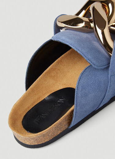 JW Anderson Backless Chain Loafers Blue jwa0246040