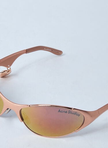 Acne Studios Metal Frame Charm Sunglasses Rose cns0260024