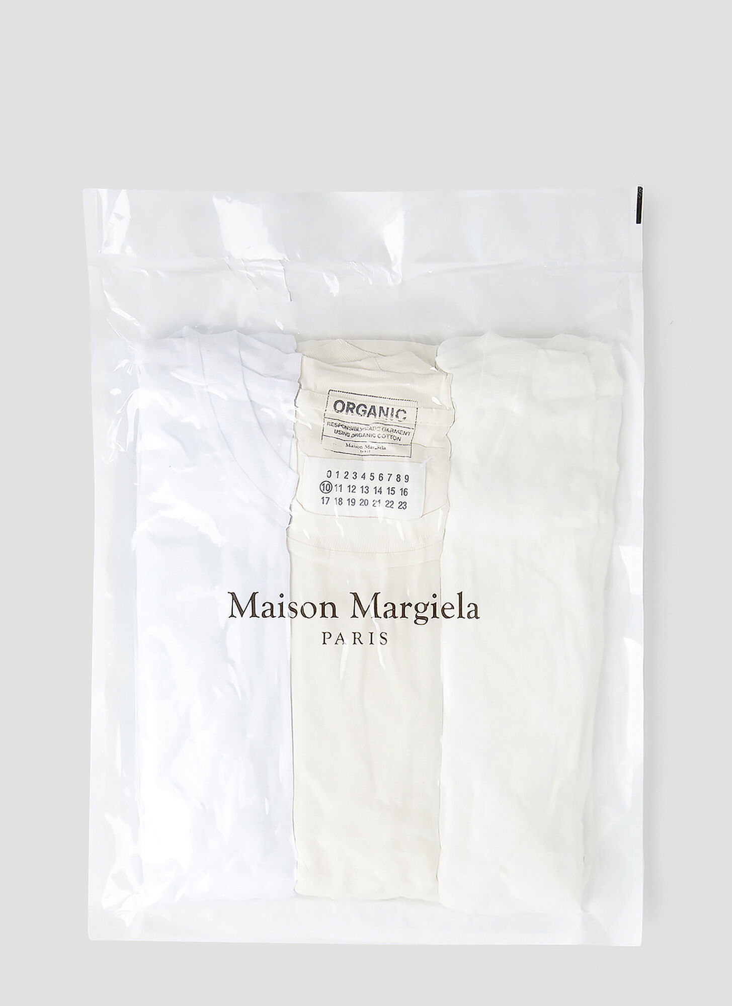 Maison Margiela Pack Of Three Short Sleeve T-shirts Male White