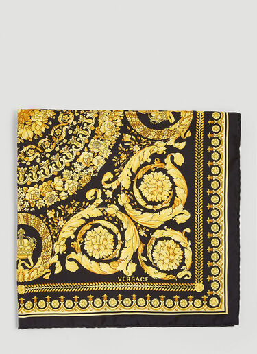Versace Barocco Print Silk Scarf Gold vrs0251066