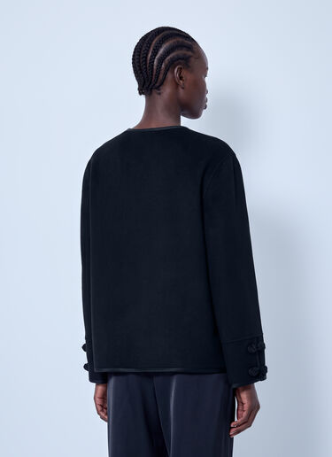 LN-CC® - RÓHE: Double-Faced Wool Pankou Jacket - Black RÓHE Double-Faced Wool Pankou Jacket Black roe0266010
