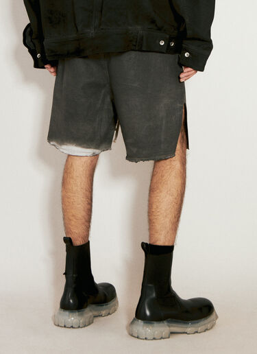 Rick Owens Dyed Denim Shorts Grey ric0156005