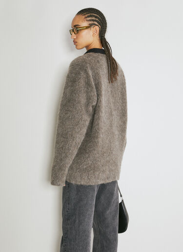 Our Legacy Fuzzy Cardigan Grey our0254008