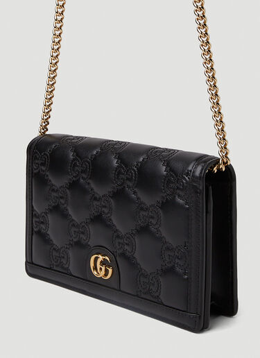 Gucci GG Matelassé Chain Wallet Black guc0251122
