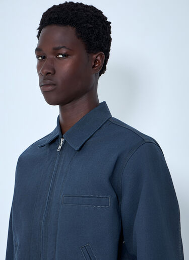 Stüssy Zip-Front Cotton Jacket Blue sts0164003