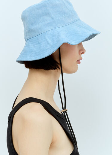 GANNI Denim Bucket Hat Blue gan0256023