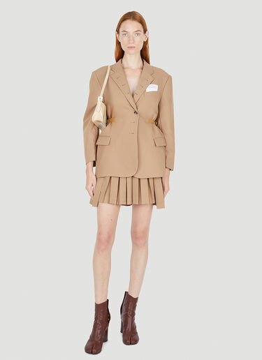 LN-CC® - Rokh: Multi Buttonhole Blazer - Brown Rokh Multi Buttonhole Blazer Brown rok0250007