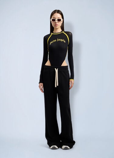 Palm Angels Curved Logo Sweatpants Black pma0264194