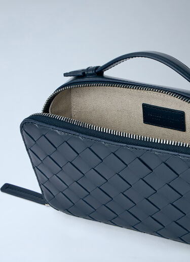 LN-CC® - Bottega Veneta: Getaway Crossbody Bag - Blue Bottega Veneta Getaway Crossbody Bag Blue bov0164005