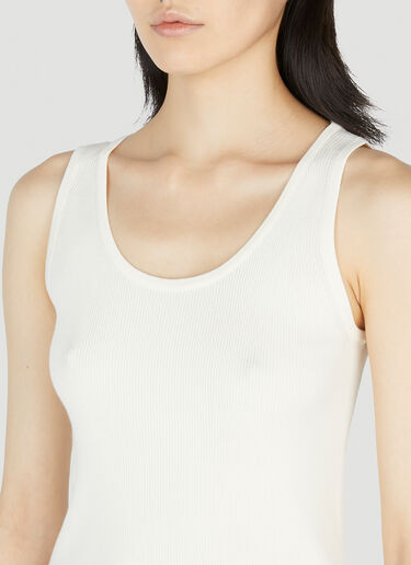 Max Mara Sleeveless Knitted Top White max0252023