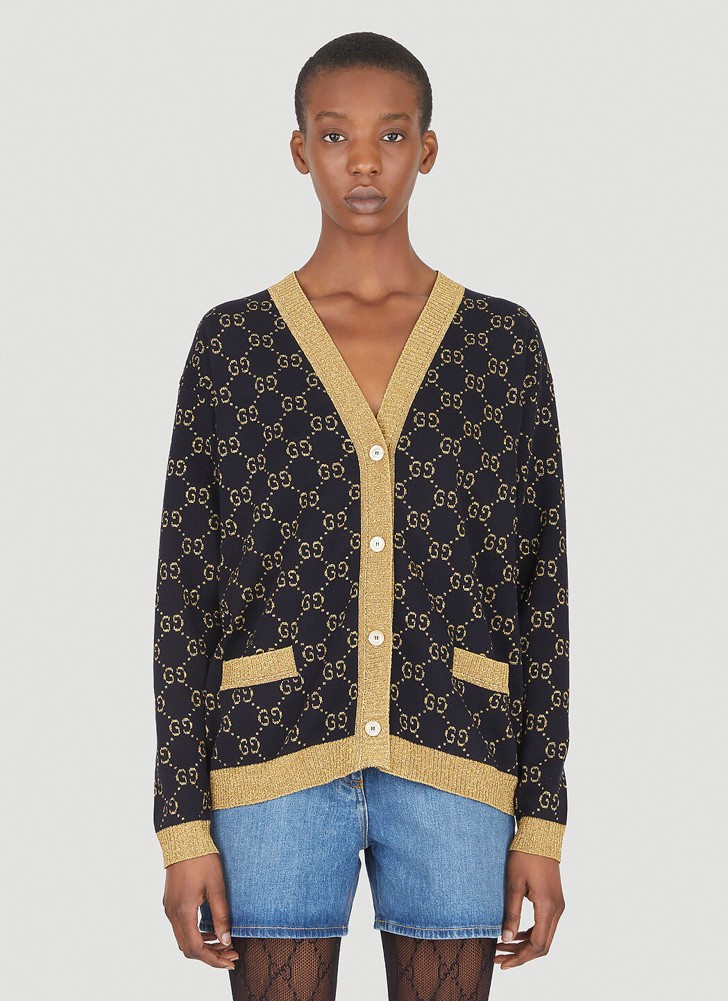 Gucci best sale cardigan blue