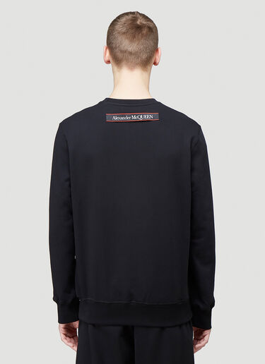 Alexander McQueen Logo Tape Sweatshirt Black amq0144006