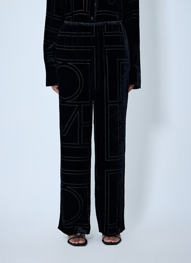 TOTEME Monogram Pants Black tot0263025