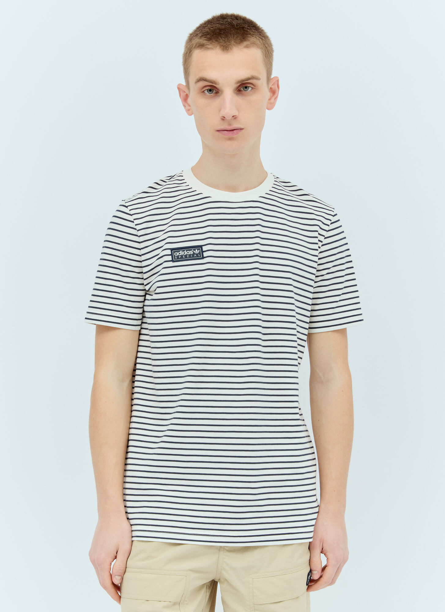 Shop Adidas Originals By Spzl Logo Patch T-shirt In White