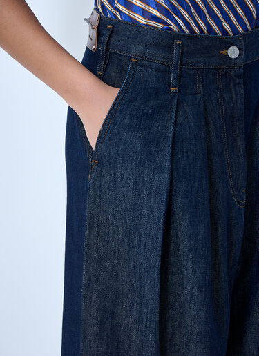 Dries Van Noten Wide-Leg Denim Trousers Blue dvn0263012