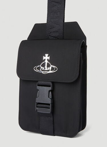 Vivienne Westwood Recycled Nylon Sling Crossbody Bag Black vvw0152091