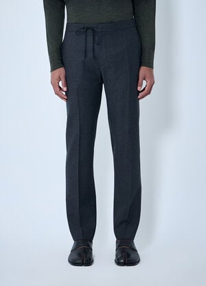 Maison Margiela Drawstring Wool Pants Black mla0164006