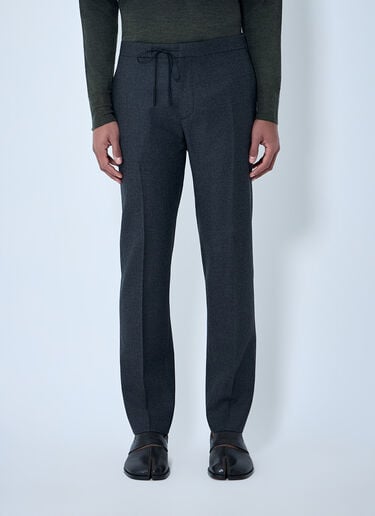 Maison Margiela Drawstring Wool Pants Black mla0164006