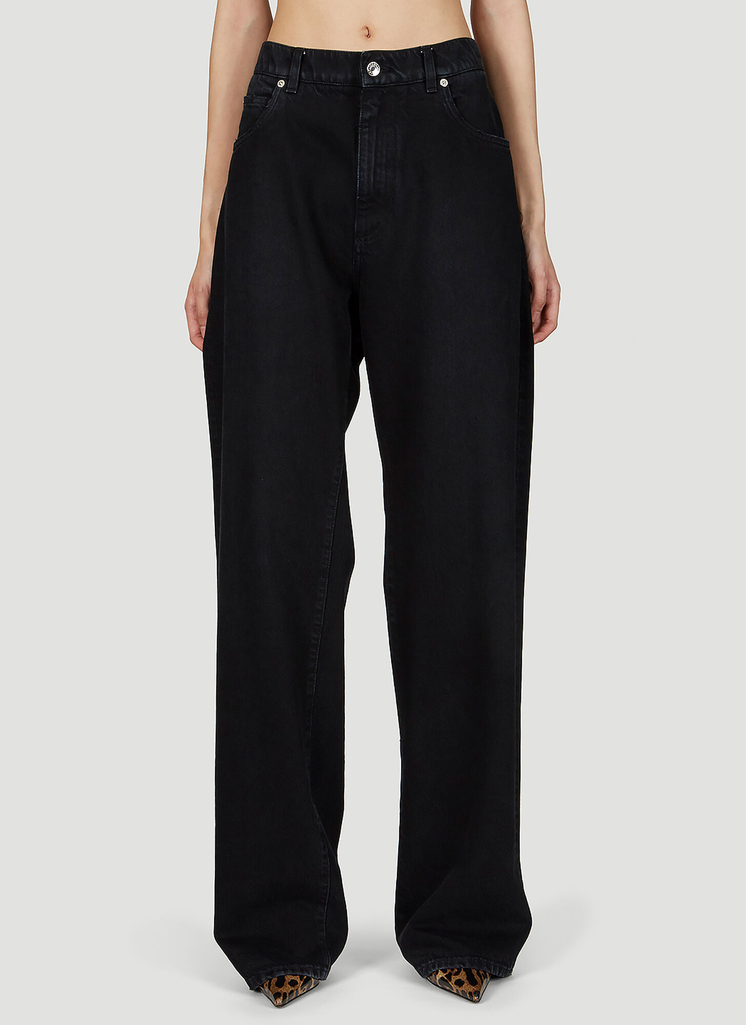 Dolce & Gabbana Flared Jeans With Ripped Details