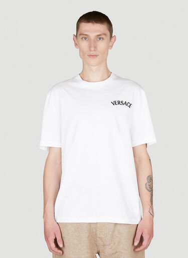 Versace ミラノスタンプ Tシャツ ホワイト ver0155006