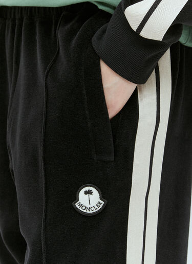Logo Patch Velvet Track Pants Moncler x Palm Angels Logo Patch Velvet Track Pants Black mpa0255008