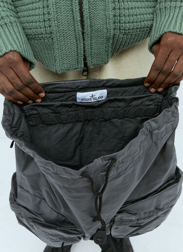 Stone Island Coated Canvas Backpack Grey sto0154098