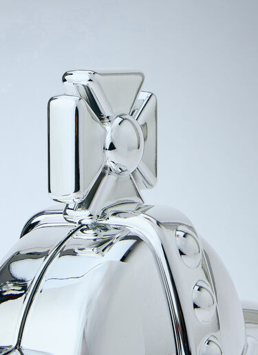 Vivienne Westwood 3D Orb Clutch Bag Silver vvw0263024