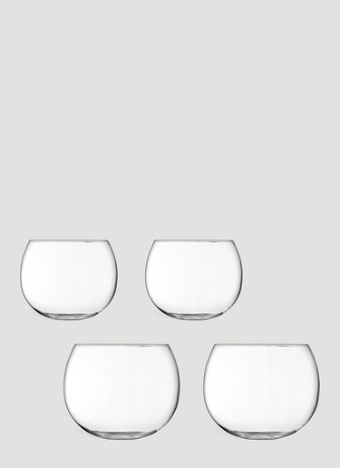LSA International Set of Four Rocker Tumbler Glass Transparent wps0670203