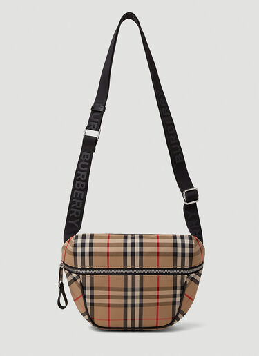 Burberry Check Shoulder Bag Beige bur0151077