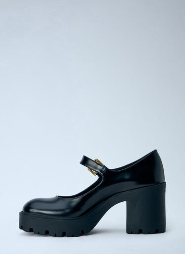 LN-CC® - Prada: Brushed Leather Pumps - Black Prada Brushed Leather Pumps Black pra0266024