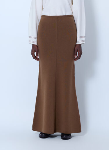 LN-CC® - Max Mara: Knitted Maxi Skirt - Camel Max Mara Knitted Maxi Skirt Camel max0266213