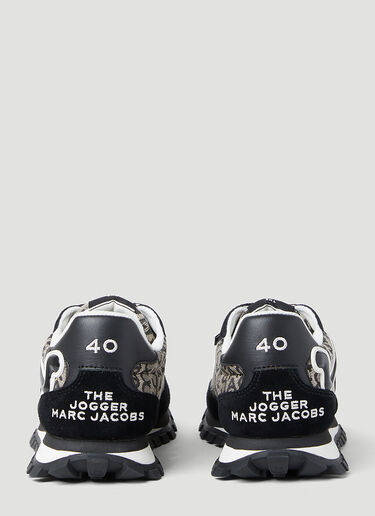 Marc Jacobs Black 'The Monogram Jogger' Sneakers