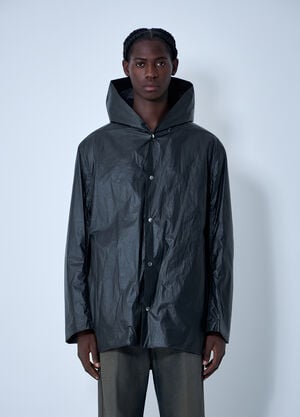 Rick Owens Woven Hooded Jacket Black ric0162004