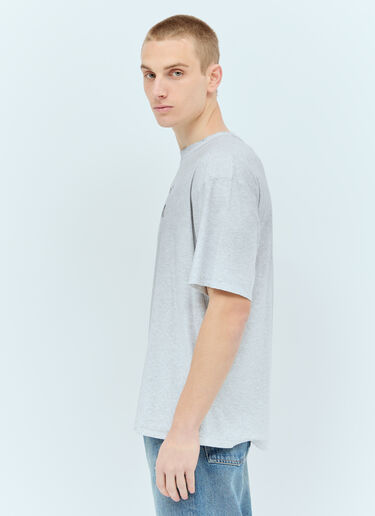 Acne Studios Logo Print T-Shirt Grey acn0355011