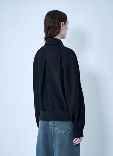 Maison Margiela Zip-Front Wool-Blend Jacket Black mla0264001