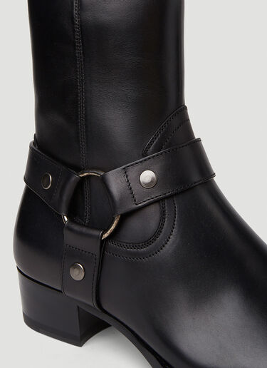 Saint Laurent Wyatt Ankle Boots Black sla0151049