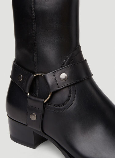 Wyatt Ankle Boots Saint Laurent Wyatt Ankle Boots Black sla0151049