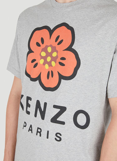 Kenzo フラワーロゴTシャツ グレー knz0150007