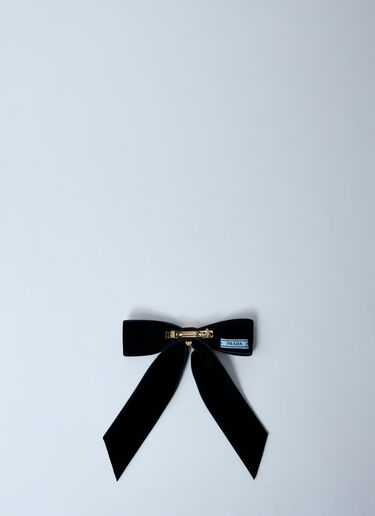 Prada Velvet Hair Clip Black pra0259011