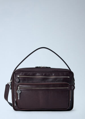 Acne Studios Camero Camera Shoulder Bag Burgundy acn0265001
