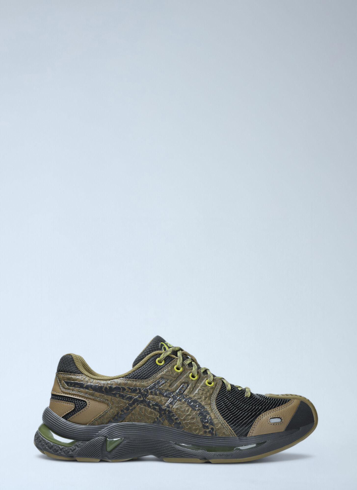 Asics Uomo Marrone - Sneakers Con Motivo Topografico - Shoes - 42 Eu - Immagine 3