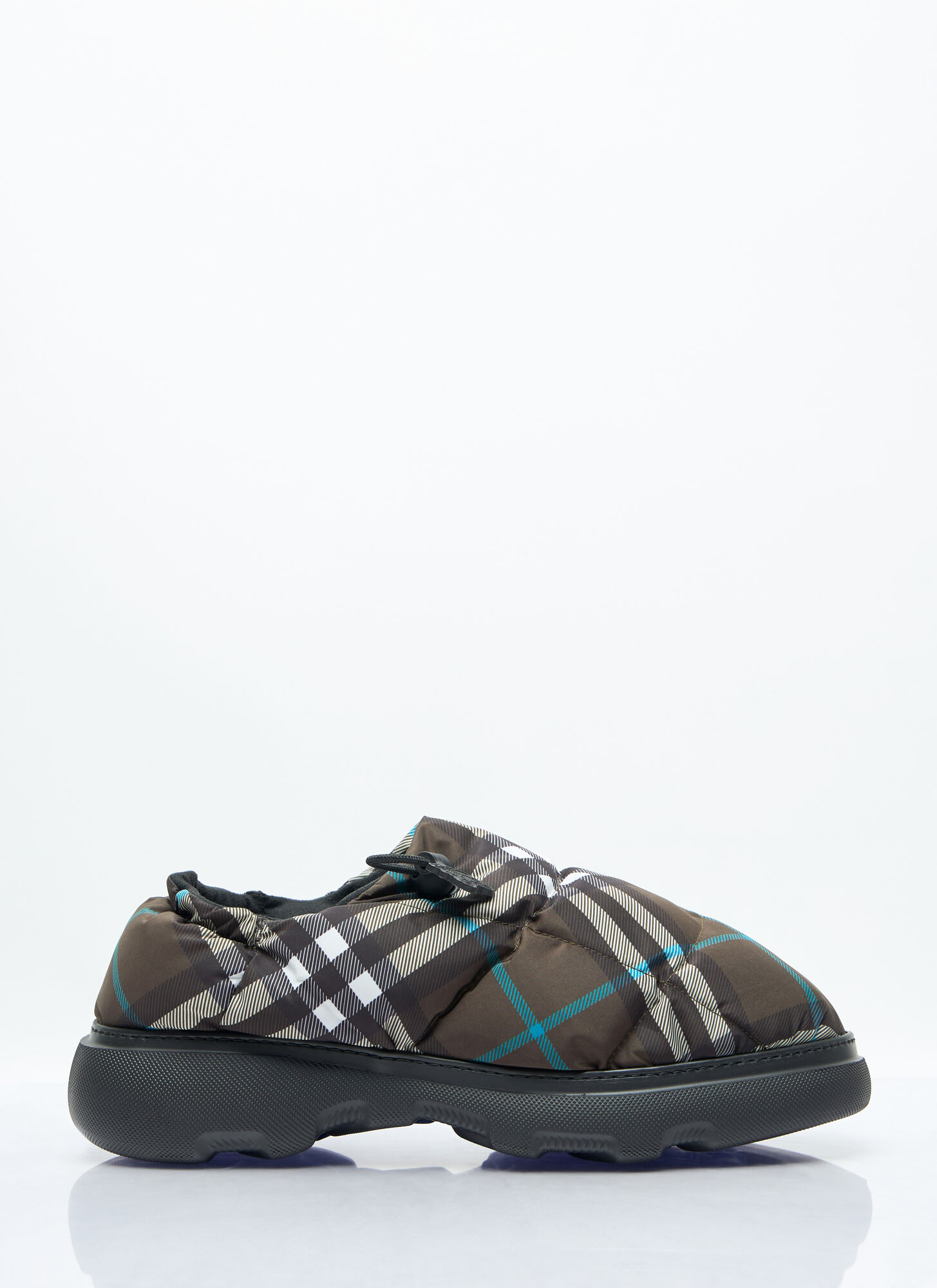 Burberry Check Nylon-Blend Pillow Mule - Man Slip Ons Green Eu - 40 - Immagine 3