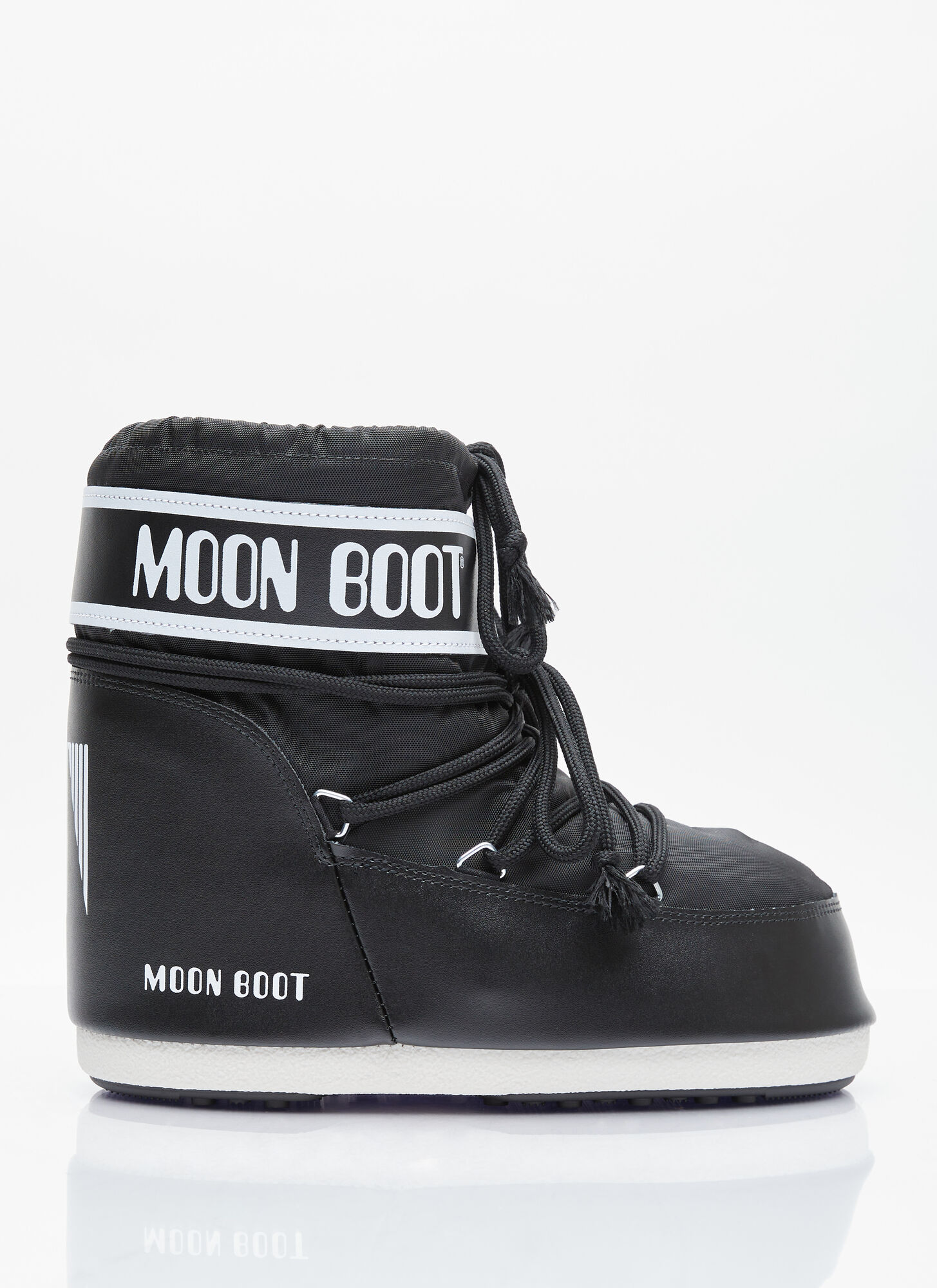 Moon Boot Unisex Nero - Icon Low Nylon Boots, Size: Eu 33 - 35 - Immagine 1