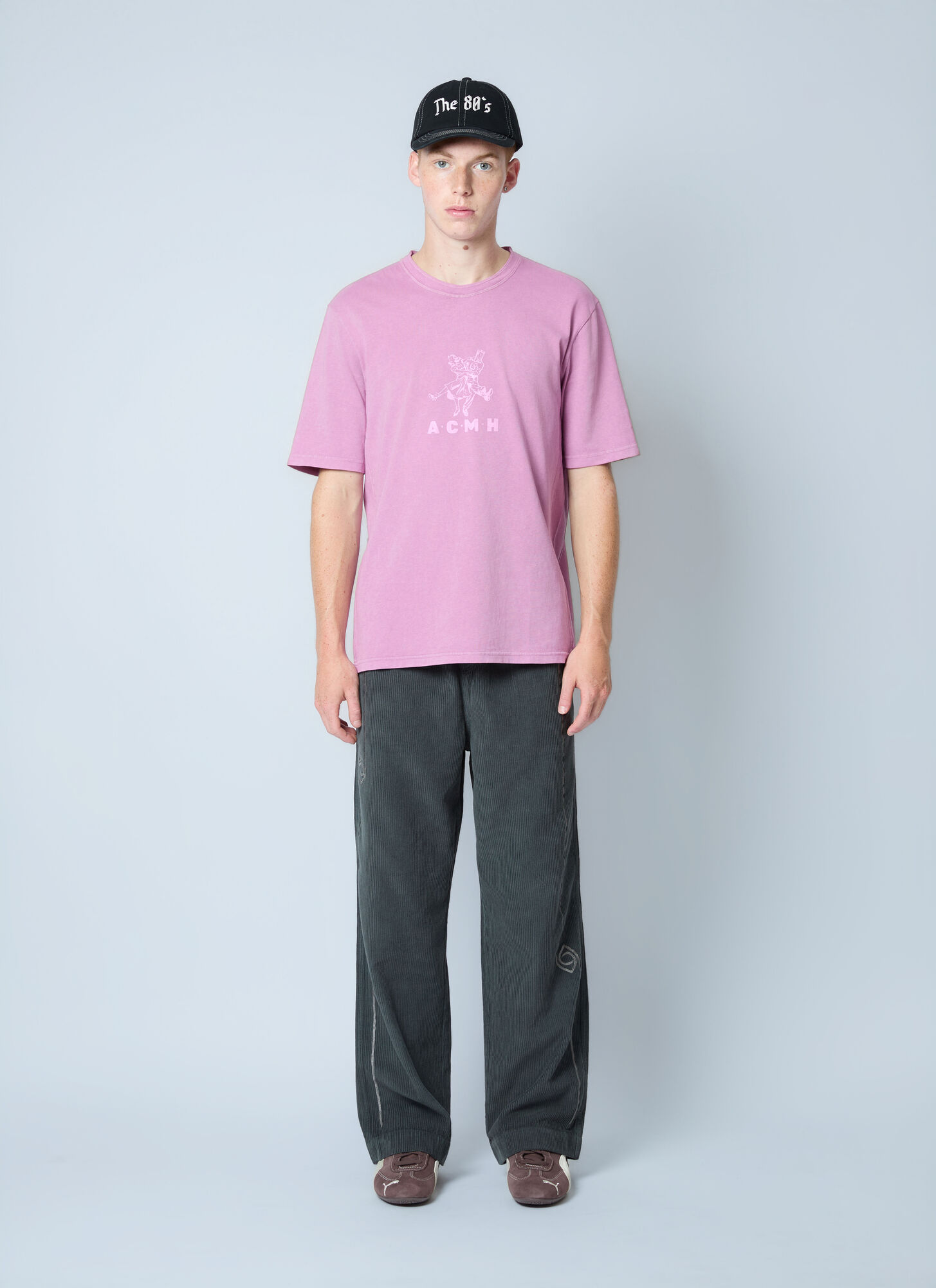  Achm Achm Logo Motif T-shirt - Mann T-shirts Pink Xl 